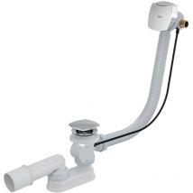 Alcadrain - Ablaufgarnituren - Badewannen-Ab- und Überlaufgarnitur mit Füllung, für dickwandige Badewannen, Länge 570 mm, Chrom A565CRM2