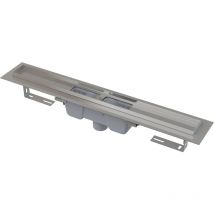 Alcadrain - APZ1001 Duschrinne mit Rand für den perforierten Rost, Abfluss senkrecht 1150 mm