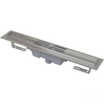 Alcadrain APZ1001 Duschrinne mit Rand für den perforierten Rost, Abfluss senkrecht 650 mm