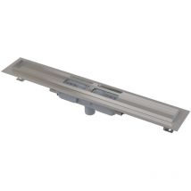 Alcadrain - Canaline - Canalina doccia 65 cm, con bordo per griglia forata, acciaio inox APZ1101-650