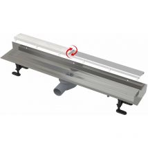 Alcaplast - Alcadrain Canaline - Canalina doccia Fit and Go Wall 95 cm, con griglia, acciaio inox APZ23-DOUBLE9-950