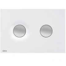 Alcadrain - Dot.Dot. - Commande affleurante, blanc mat/chrome M1976-2