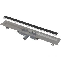 Alcadrain - Douchegoten - Bac de douche Marble Low 550 mm, avec grille pour l'insertion de carreaux, acier inoxydable APZ115-550