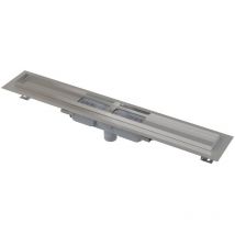 Alcadrain - Douchegoten - Caniveau de douche 950 mm, avec rebord pour grille perforée, inox APZ1101-950