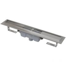 Alcadrain - Douchegoten - Caniveau de douche Professional 1150 mm, avec rebord pour grille perforée, évacuation verticale, acier