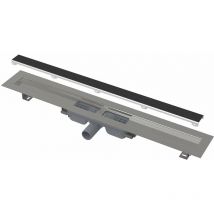 Alcadrain Duschrinnen - Duschrinne Marble Low 95 cm, mit Fliesenmulde, Edelstahl APZ115-950