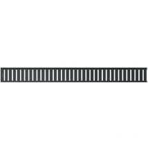Alcadrain - Grilles - Grille pour caniveau de douche linéaire 115 cm, noir mat PURE-1150BLACK
