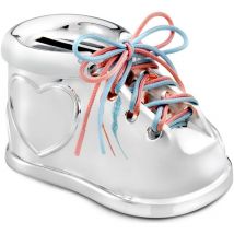 Zilverstad - Alcancía plateada para niño, elegante como regalo, zapato de bautizo Tamaño: 56x93x51mm sku: ZV7275261