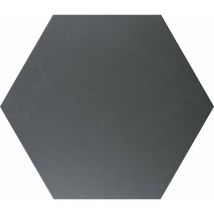 Carrelage sol / mur hexagonal noir mate 26,23 cm alchimia nero