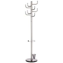 Alco - Apppendiabiti 2802 Numero Di Ganci: 8 (ø X A) 40 Cm X 172 Cm Metallo (verniciato A Polvere) Argento 1 Pz.