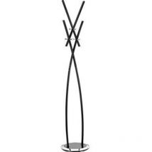 Alco - Garderobenständer 37 x 182 cm (d. x h) Metall schwarz 37 x 182 cm (d. x h) Metall schwarz