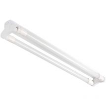 Luminaire profilé linéaire pour tubes led T8 aldo 4LED - 2x36W - Blanc - IP20