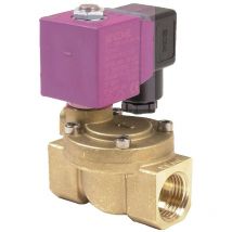 Sectoriel - lectrovanne laiton normalement fermée ESM86 Femelle - Femelle 24v 0,3 à 10bars 26x34