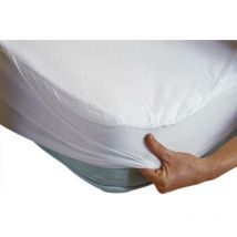 Alèse imperméable pour lit - 90 x 190 - Blanc