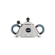 Zuckerdose mit Löffel blau 9097 - Alessi