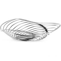 Alessi - Centro de Mesa Trinity, Acero 18-10, Plateado, 1 cm