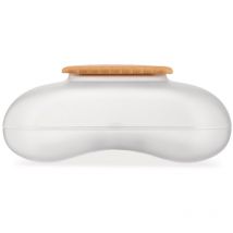 Alessi - Mary Biscuit ASG07 i Galletero de Diseño con Tapa, Resina Termoplástica, Blanco (Hielo)