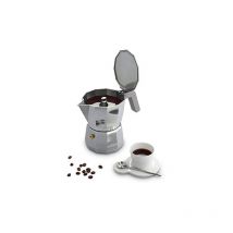 Alessi - unknown Machine espresso Mokka DC06/1 argent