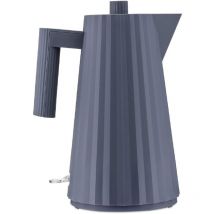 Plissé MDL06 g - Bollitore Elettrico di Design, in Resina Termoplastica, Presa Europea 2400W, 170cl, Grigio - Alessi