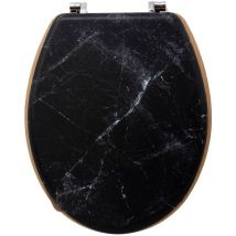 Homemaison - Sedile per wc in legno nero léa - 5five