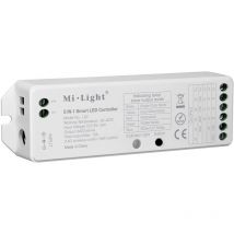 Alexa google home smart led strip controller 5 en 1, control por smartphone, para rgb, rgbw y rgb + cct, DC12V / 24V