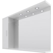 Alexander James - 1200mm x 750mm Downlit Vanity Mirror with Storage