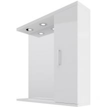 Alexander James - 750mm x 750mm Downlit Vanity Mirror with Storage