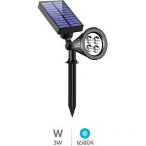 Alezu 6500K IP67 dimmbarer LED-Solar-Gartenpflock