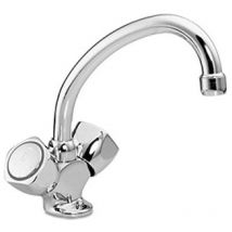 Alfa Beta rubinetto cucina tradizionale a bocca alta e girevole codice prod: 43410744B101 - Mamoli