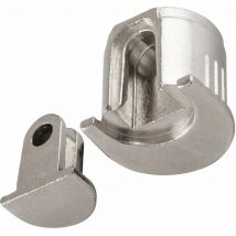 Alfa Foro Bodenträger Trägerteil 10 mm vernickelt, Gehäuseteil Beta 10 mm