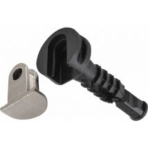 Alfa Foro Bodenträger Trägerteil 9 mm vernickelt, Gehäuseteil Normal-360 9 mm