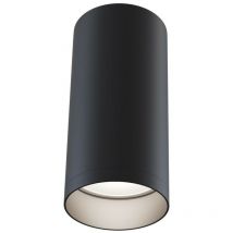 Alfa Plafonnier encastré noir, 1 lumière, GU10