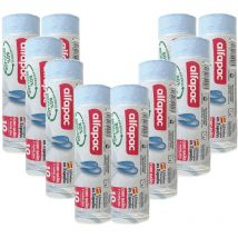 Alfapac - 80% reciclado 10 rollos de 15 bolsas de basura con autocierre, 10L