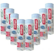 Alfapac - 80% reciclado 8 rollos de 15 bolsas de basura con autocierre, 10L