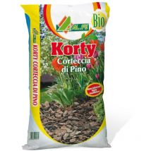 Korty, Corteccia di Pino per Pacciamatura Terreno, 15-35 mm, Sacco da 60 Litri - Al.fe