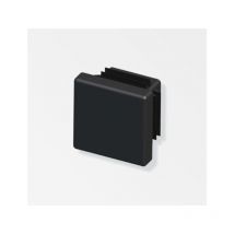 Alfer aluminium 19.5mm square flap caps black 2pcs - 29828
