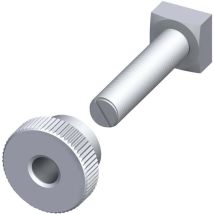 Befestigungs-Set M5 – 6 Aluminium-Rändelmuttern – 6 Gewindestifte M5 × 23 mm – 6 Gewindestifte M5 × 30 mm – 12 Vierkantmuttern M5 – 3 kleine und 3 