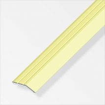 Alfer - Flachabschlussprofil 1 m, 30 x 5 mm Aluminium eloxiert messing Abschlussprofile