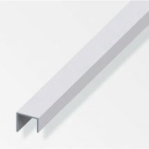 Profil de poignée en aluminium 20x22x15mm longueur 1m argent - 01403 - Alfer