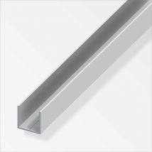 Alfer - Quadrat-U-Profil 23,5 x 23,5 x 1000 mm weiß Kunststoff Profil u Schiene