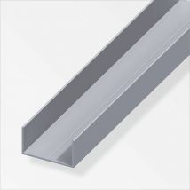 Alfer - Rechteck-U-Profil 23,5 x 43,5 x 2500 mm Aluminium Profile u Schiene