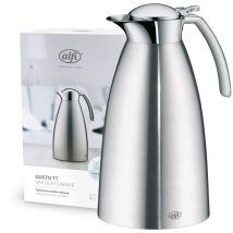 Alfi Gusto Tt 1,5l, Caraffa Isolante In Acciaio, Coperchio Mobile, Caldo Per 12 Ore, Freddo Per 24 Ore, Caraffa Thermos Durevole, Ottima Caraffa Da 