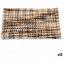 Alfombra de baño 50 x 80 cm marrón (12 unidades)