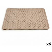 Alfombra de baño Berilo ar1910106 beige 0,03 x 50 x 50 cm (6 unidades)