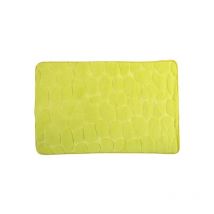 MSV - Alfombra de bano de espuma piedras verde 40x60 cm - Verde