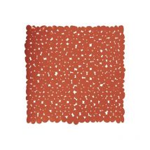 Alfombra de ducha antideslizante pvc 53x53cm Terracota MSV