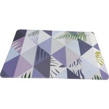 Comercial Candela - Alfombra de Cocina Alfombra de Pasillo Vinilo y Viscoelástica Antimanchas, Antideslizante y Aislante Diseño Hojas Medida 65x300