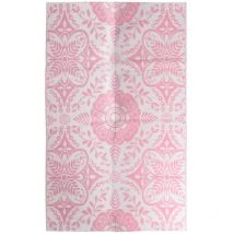 Bonnevie - Alfombra de exterior rectangular pp rosa 190x290 cm BHF25672