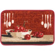 Alfombra de interior con diseño de tomates 40 x 60 cm