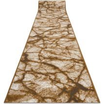 Alfombra de pasillo bcf morad Mármol griego beige / oro gris 90 cm beige 90x710 cm